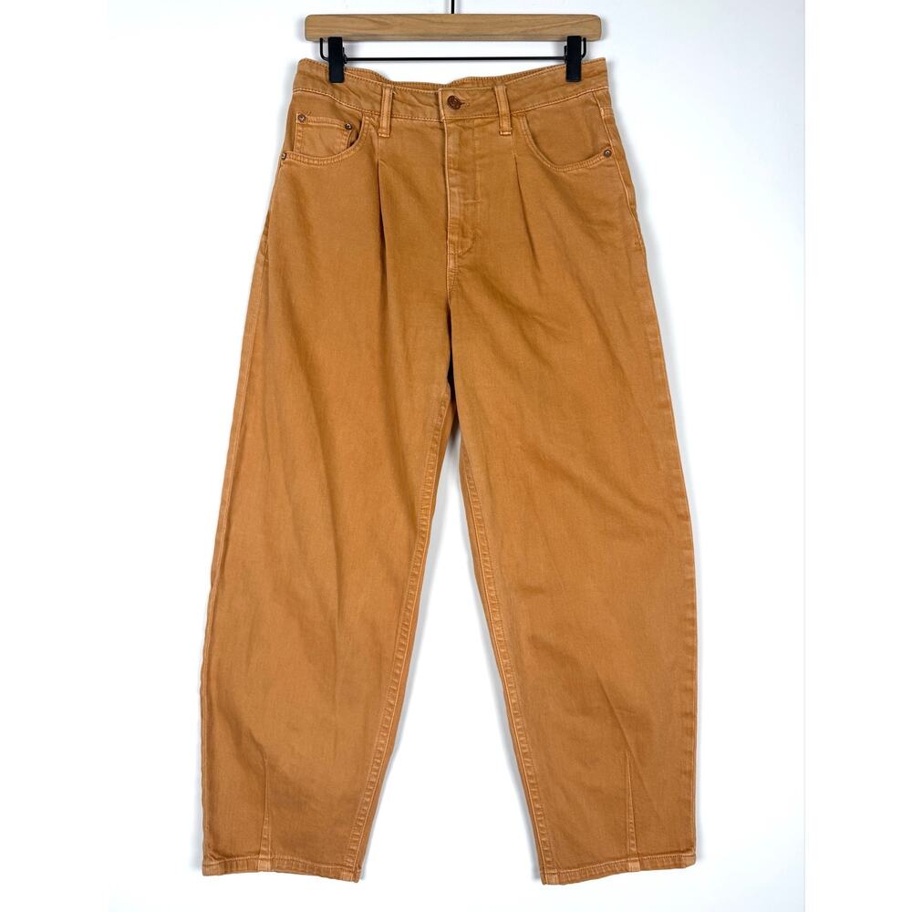 Anthropologie Pilcro the Breaker Barrel Leg Pant Copper Size 27 Horseshoe Casual